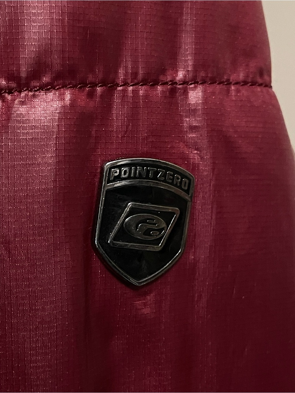 Point Zero Charcoal Grey & Burgundy Reversible Puffer Jacket Men’s XL - Picture 11 of 15